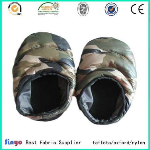 PU Coated Camo Taffeta Fabric for Outdoor Tent Warm Shoes