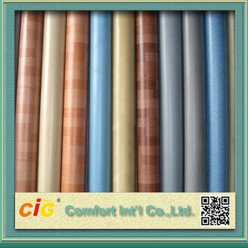 0.5mm-0.65mm Wood Grain Plastic PVC Flooring for Home Indoor Use